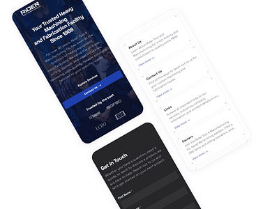 Modern Mobile Web Design: Sleek, Responsive Website Interface mobile modern nextjs responsive tailwindcss ux web design