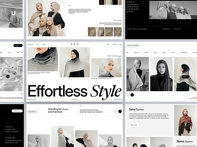 LEU - E-commerce Fashion Hijab Website design e commerce fashion hijab landing page market place minimal muslim online shop ui ui design uiux web design website