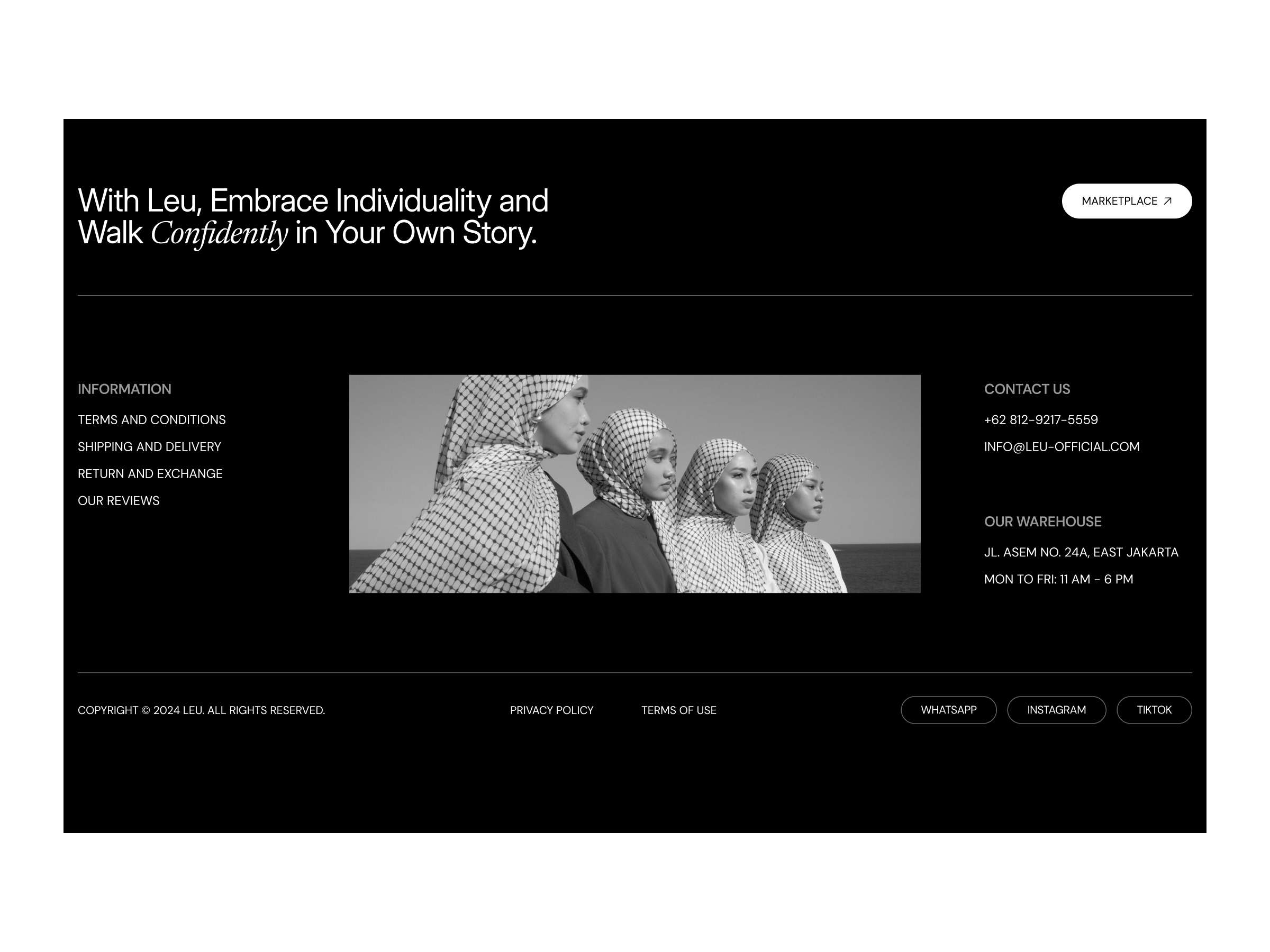 LEU - E-commerce Fashion Hijab Website by Plainthing UI for Plainthing ...