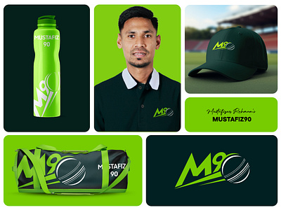 M90 Logo Design For Cutter Master Mustafizur Rahman best logo branding cricket logo cutter master fizz graphic design illustration lettermark logo logo design m90 m90 logo mustafiz90 mustafizur sports logo typography