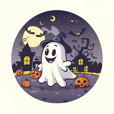 Happy Halloween graphic design illustrations logo