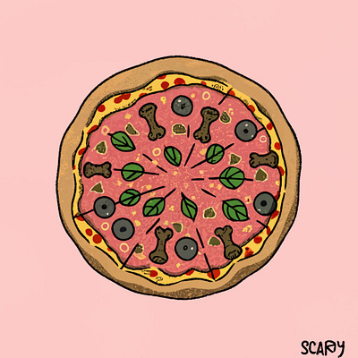 Pizza graphic design illustrations logo