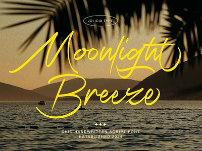 Moonlight Breeze | Handwritten Font | Free To Try free font freebies packaging font