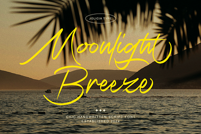 Moonlight Breeze | Handwritten Font | Free To Try free font freebies packaging font