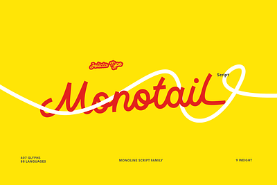 Monotail Script | Monoline Font Family | Free To Try free font freebies stylish font