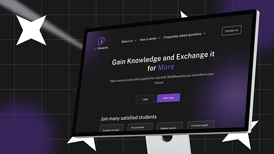 SkillRewards Website ui ux visual design web design