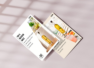 TECÁN | Flyer Design adobe illustrator alcohol product branding brochure design flyer design graphic design leaflet design product flyer