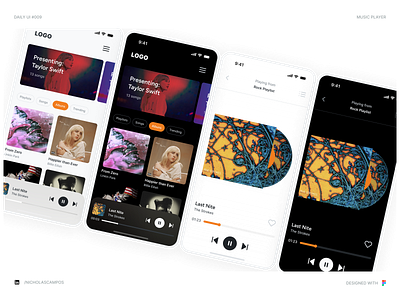 Daily UI #009 - Music Player 009 album album cover audio audio player challenge dailyui dailyui009 dailyuichallenge dauly ui 009 interface music music music player pause playing music spotify taylor swift ui ui challenge uidesign