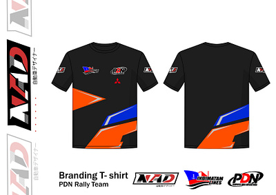 PDN Rally Team Branding T - shirt 2025 apparel automotive branding graphic design illustration livery livery design mockup motorsport rally rally car t shirt vector vehicle wrap design wrapping wraps