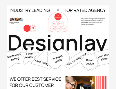 Digital agency website landing page agency landing page agency website design digital agency digital agency landing page digital agency website figma landing page minimal service based webiste service website ui ux website design