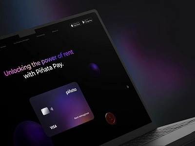 Interactive 3D Landing Page Concepts 3d app apple black style branding card clean credit design figma illustration landing page laptop mobile points user interface ux ui visual design website