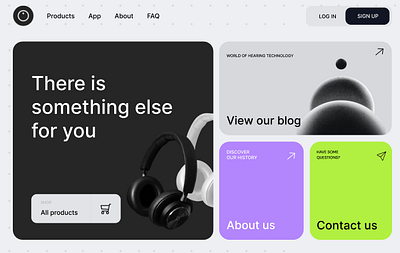 Shop: Headphones and more! animation branding design design figma jitter animation ui ux