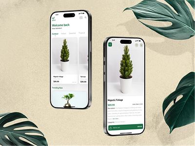 Plant-Buying Platform app design mobile mobile app plant ui uxui