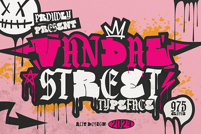 Vandal Street Graffiti Font design font fonts letteing typeface