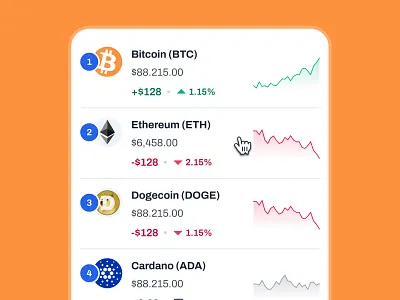 blockfy: AI Crypto Investing & Trading App - Top Crypto UIUX ai crypto assistant blockchain app blue clean crypto investing app crypto list crypto market ui crypto trading app crypto trend ui crypto ui kit crypto wallet app defi mobile app figma ui kit finance app finance ui kit minimal modern orange soft web3 mobile app
