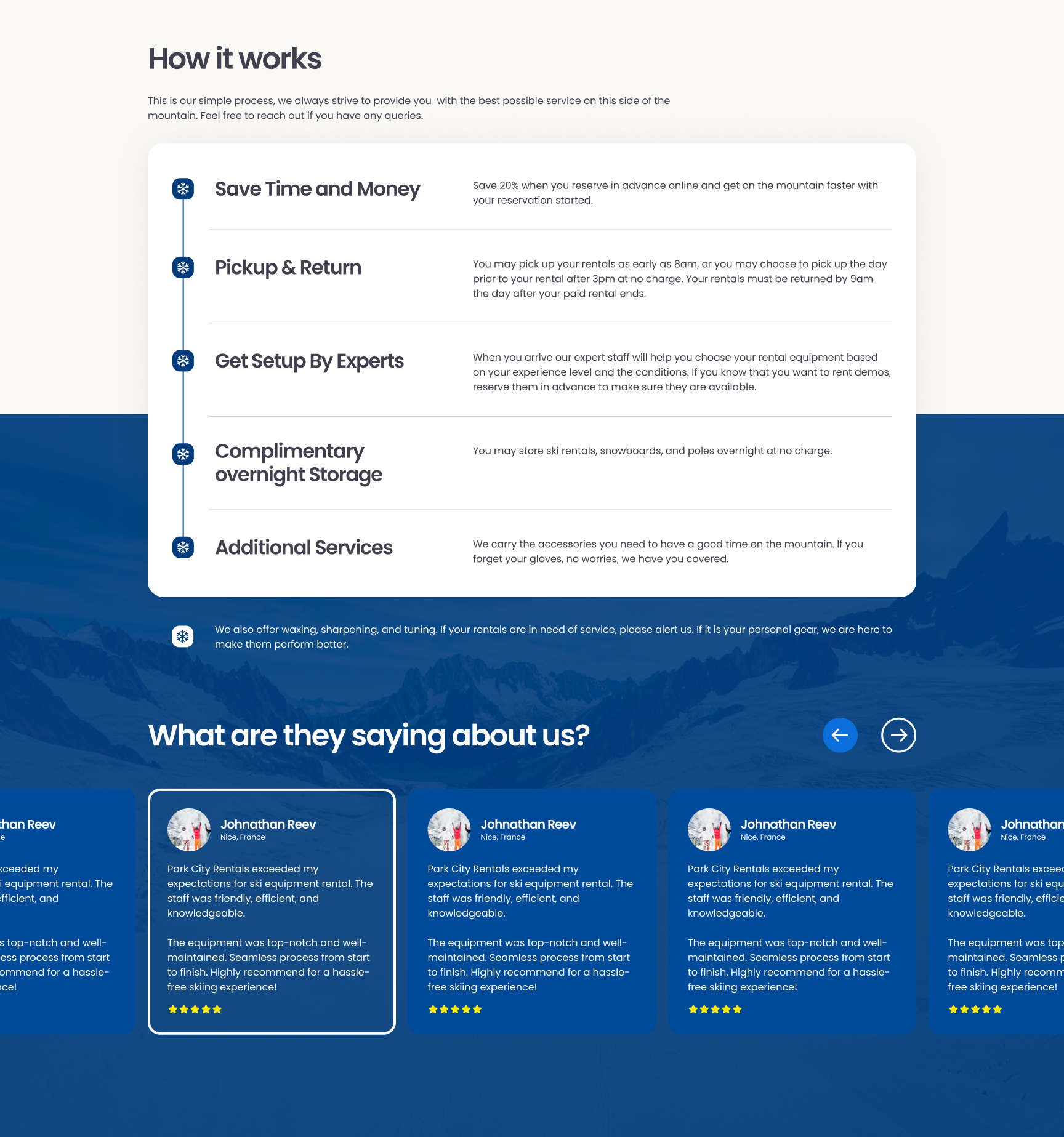Concept Exploration and A/B Testing for "How it works" Section ab ab testing design design concept design inspirations graphic design skii website sports website typography ui ui design ux vector webdesign website design