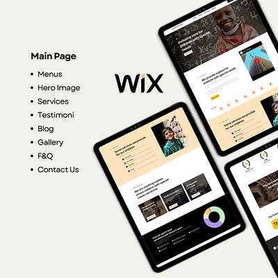 Wix Website NGO Non Profit Template ngo website wix wix landing page wix page wix template wix website