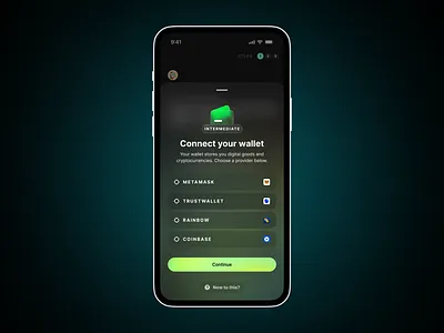 Connect wallet app blockchain design ui ux web3