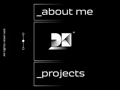 Personal Website (Concept) - Daniel K. branding ui website