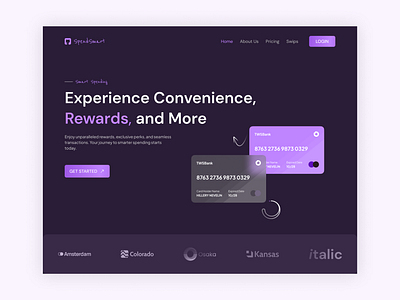 Experience the Future of Spending! 💸 branding design dribbble logo product design ui uiux design web design webdesign