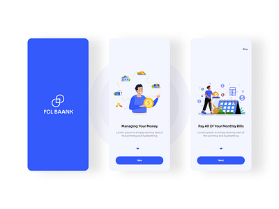 Fintech | Banking App - Splash & Onboarding Design android app app design design illustration interface intro mobile app onboarding screens mobile design mobile interface mobile onboarding mobile screen modern onboarding onboarding screens onboarding ui ui ui ux user experience user interface