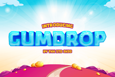 GUMDROP – Block Gaming Font block branding children design display font font fun funny gaming movie playful poster typeface youtube