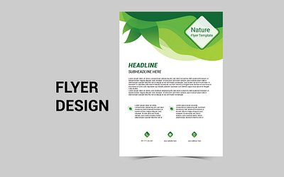 Nature Template Flyer print design