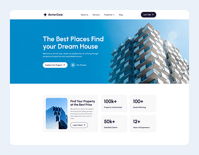 Real Estate Agency Landing page estate landing page housing landing page property property management property sell real estate real estate agency real estate agent realestate rental house rental property ui design