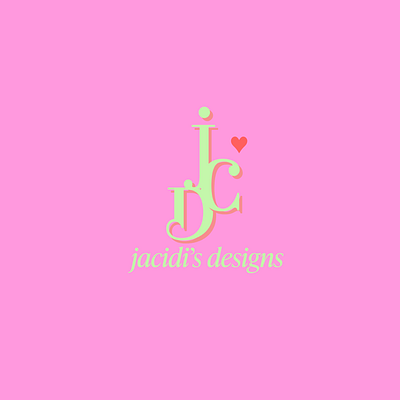 Jay C Creates Logo pink colorway branding graphic design logo ui