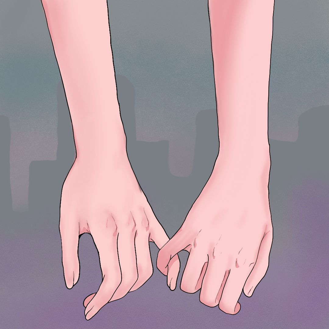 Animation 1: In hands love speaks 2d animation digital art