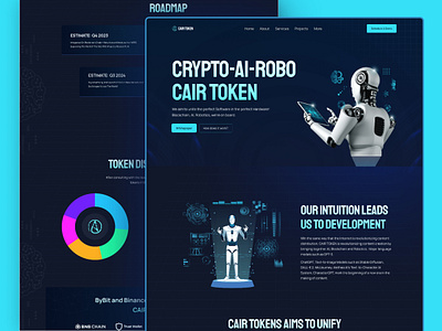 CAIR - AI Platform ai ai assistant ai cloud ai startup ai technology ai tool ai website design aiml animation artificial intelligence homepage ipu landing page neural network product landing page software startup trending ui ux webflow