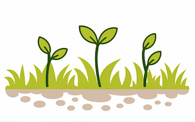 Green plant illustration graphic design illustrations logo