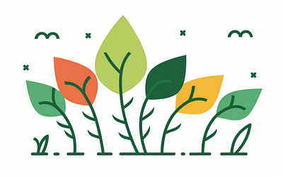 Plant illustration graphic design illustrations logo