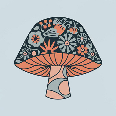 Mushroom illustration graphic design illustrations logo