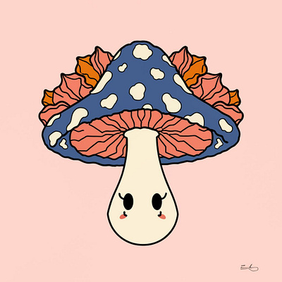 Mushroom illustration graphic design illustrations logo