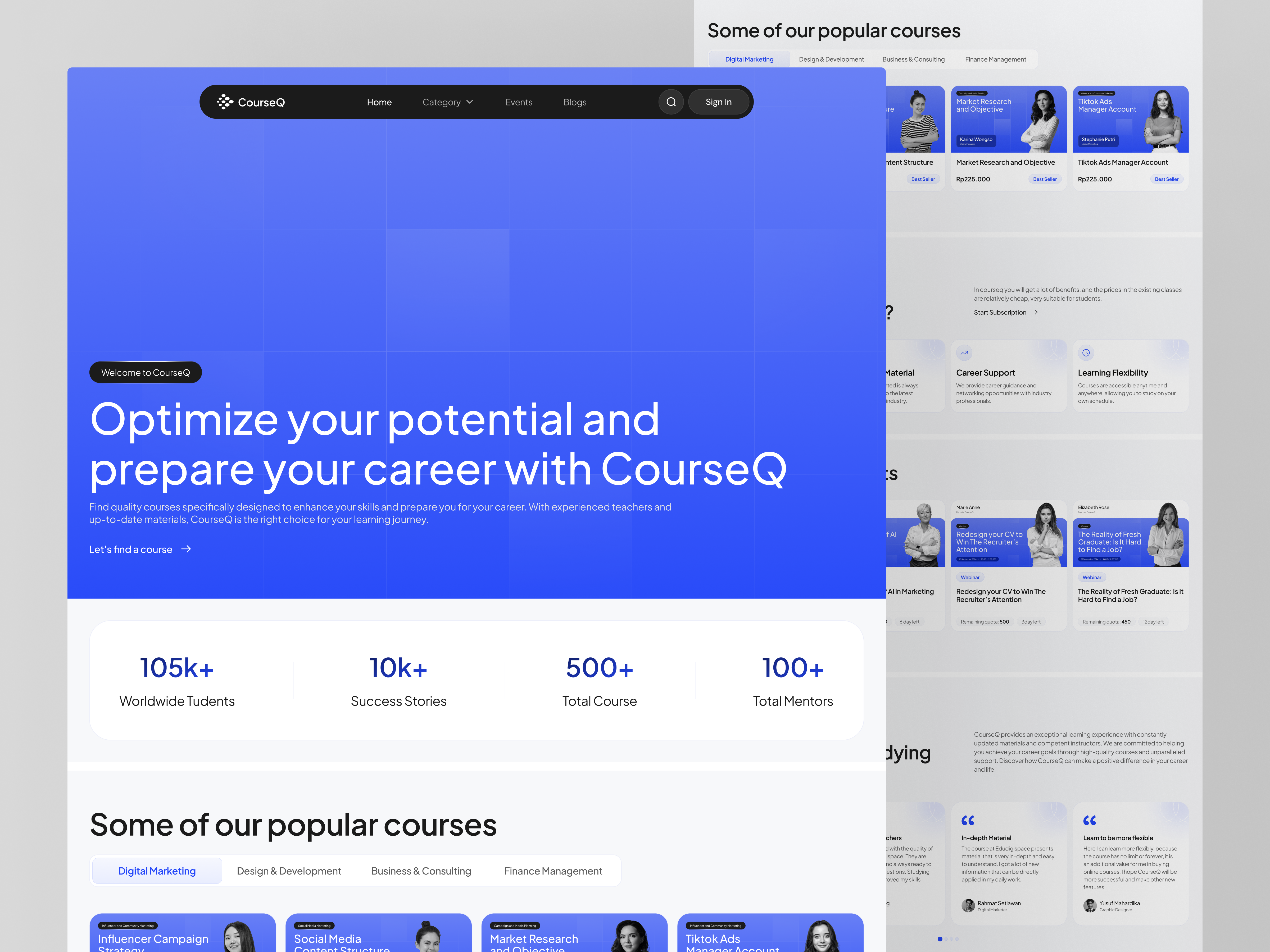 Example of Landing Page Design