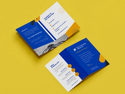 A4 Bi Fold Brochure Design business focused customer centric