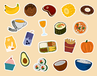 Foodie's Paradise 2d beverage art dessert vector digital art digital food art digital illustration drink icons drink illustration food beverage food graphics food illustration foodie art gourmet graphics graphic design illustration organic foods snack illustrations tasty designs vector art vibrant meals