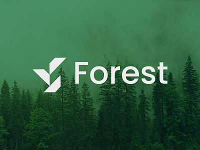 Forest Logo Design – Modern Nature Concept branding design eco business eco friendly environment f forest logo f nature logo forest logo geometric logo green design letter f logo logo designer logo designs minimalist nature inspired nature logo organic branding professional logo