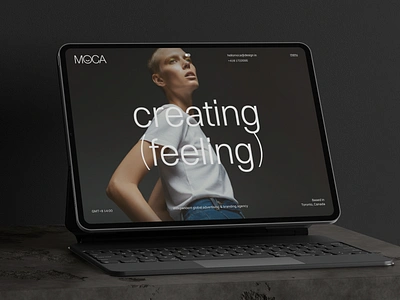 MOCA - Portfolio Site brutalist framer layout moca modernist personal portfolio site typography ui