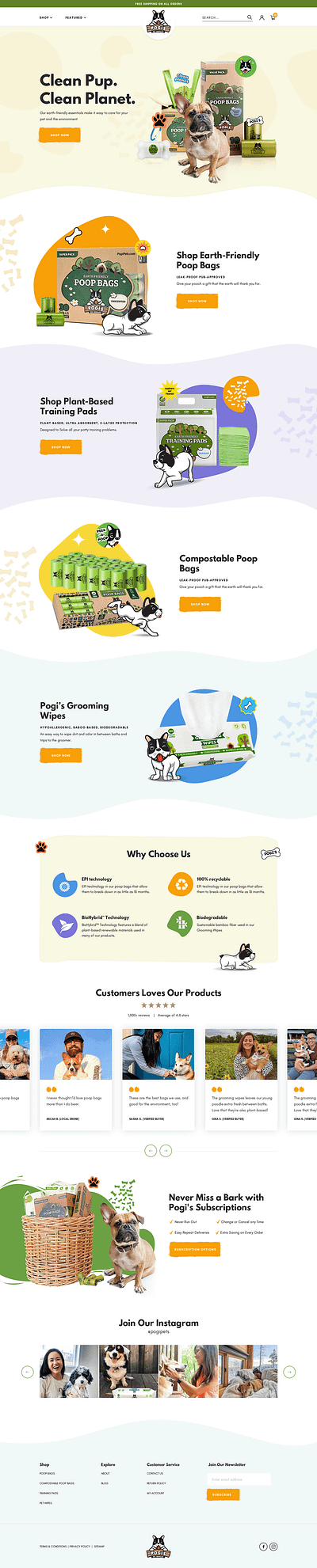 E-commerce website design for pet food brand identity e commerce website design logo design online pet store online store web theme uiux design web design website design wordpress theme wordpress theme design