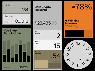 Crypto Font book branding dashboard fashion finance font illustration interface money slide social ui