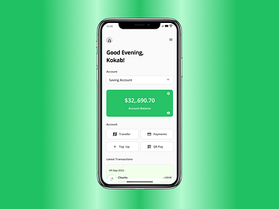 Daily UI Challenge # 56 - Bank Account View android bank account view branding daily challenge daily ui daily ui challenge daily ui challenge 56 design figma figma design illustration iphone mcb payment saving account ui uiux