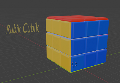 Rubik Cube 3d blender blender 3d