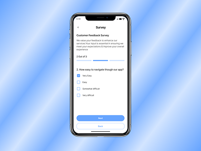 Daily UI Challenge # 59 - Customer Feedback Survey android branding customer feedback survey daily challenge daily ui daily ui challenge 59 design figma figma design illustration iphone survey ui uiux