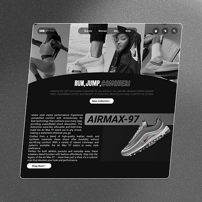 Trending-Sportwear-Website-UI 3d branding ui website design