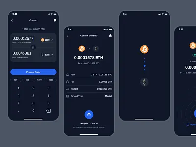 blockfy: AI Crypto Investing & Trading App - Convert Currency UI ai crypto assistant blockchain app blue clean convert currency crypto exchange app crypto investing app crypto trading app crypto transaction crypto ui kit crypto wallet app figma ui kit finance app finance ui kit minimal modern soft transaction ui web3 mobile app withdraw crypto