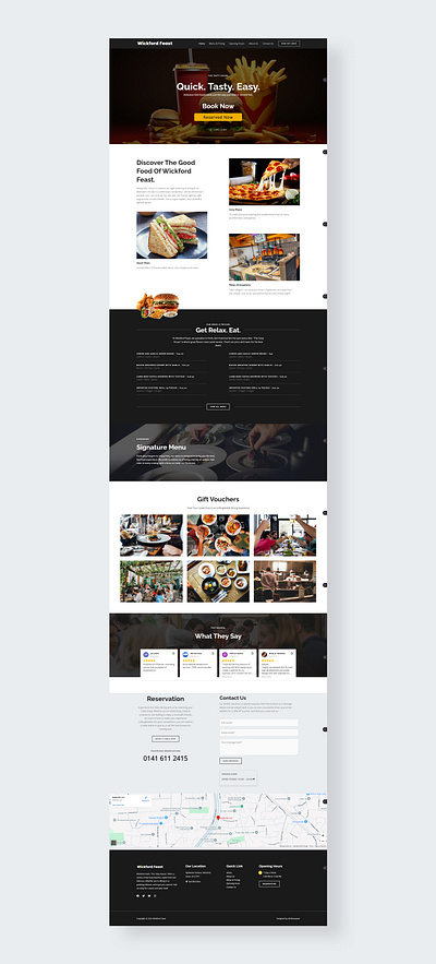 Fast Food - Wordpress Website Design fast food website ui website design website develpment wordpress wordpress website