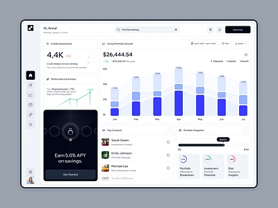 FinPath – Financial Portfolio Management Dashboard app design platform saas ui ux