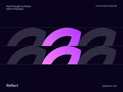 R Letter Mark Abstract Reflection AI Tech Logo Design ai logo artificial inteligence brand brand designer brand identity branding flat logo futuristic logo gradient logo logo design logo designer logo maker minimal logo minimalist logo modern logo r letter r letter logo r logo reflection logo tech logo technology logo